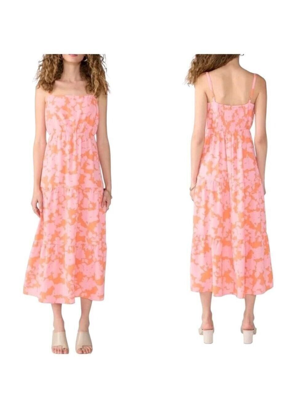 Social Standard by Sanctuary Ladies Floral Smocked Back Maxi Dress Size Large